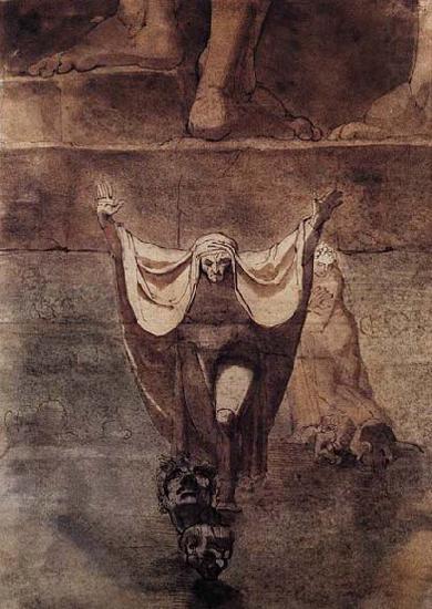 Johann Heinrich Fuseli Dante and Virgil on the Ice of Kocythos china oil painting image